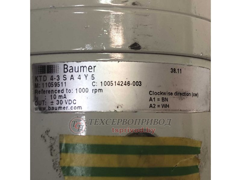 KTD4-3SA4Y5 Тахогенератор Baumer KTD4-3SA4Y5 Тахогенератор Baumer